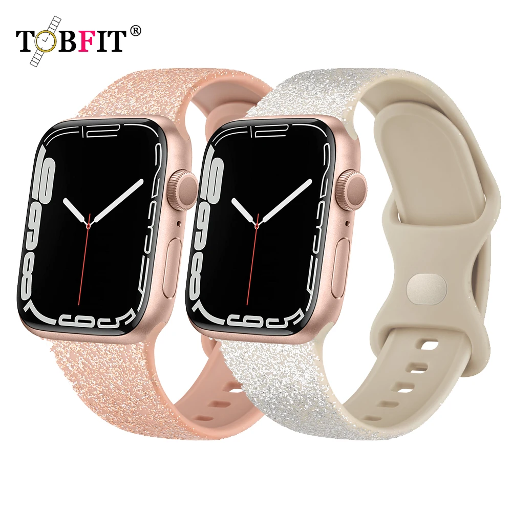 Top Trends: Bracelet Band For Apple Watch Strap 8 7 6 5 4 3 2 SE 42MM 38MM 44MM 40MM Silicone Strap For IWatch 41MM 45MM Smart Watch Correa Shoppable Styles