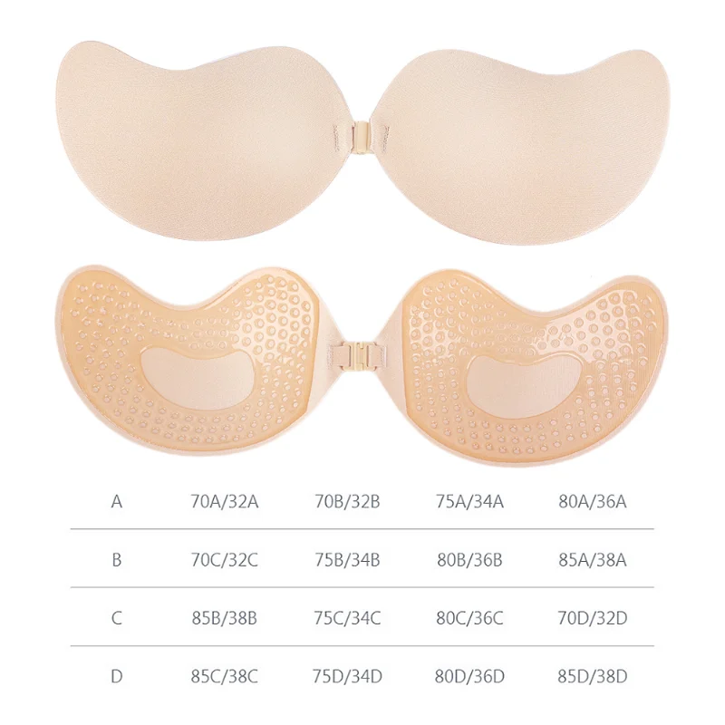 Top Trends: Strapless Silicone Chest Stickers Lift Up Nude Bra Women Reusable Push Up Adhesive Pasty Bras Nipple Cover Lingerie Padding Shoppable Styles - Image 6