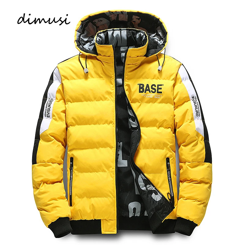 Top Trends: DIMUSI Winter Men Padding Jacket Fashion Male Thicken Down Thermal Parkas Casual Outwear Windbreaker Hooded Coats Man Clothing Shoppable Styles