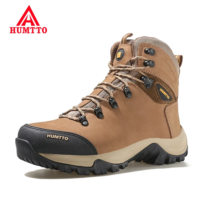 Top Trends: HUMTTO Waterproof Hiking Boots Leather Outdoor Safety Shoes For Men Trekking Sneakers Man Winter Mountain Tactical Camping Mens Shoppable Styles