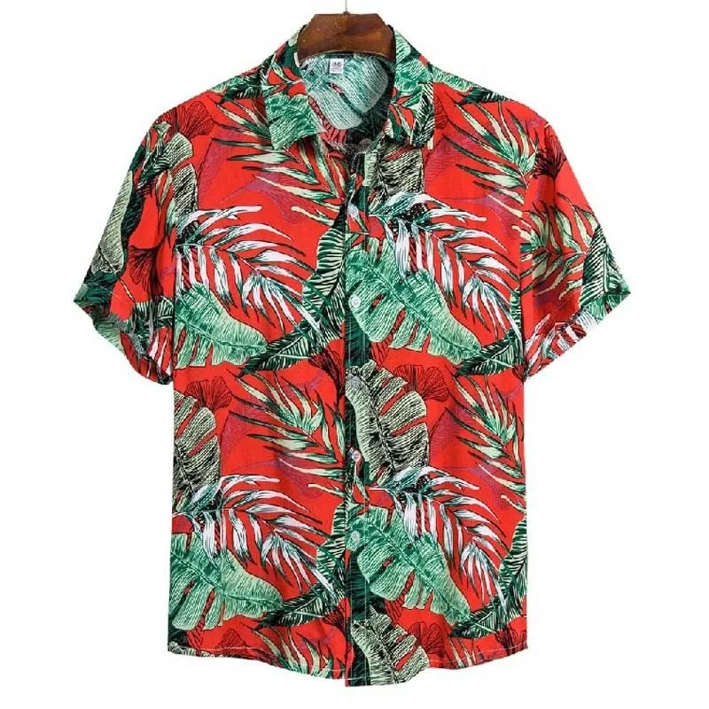 Top Trends: 2023 Summer Men For Shirt Holiday Casual Fashion Hawaiian Beach Dot Print Short Sleeve Tops Aloha Clothing Streetwear 5XL Floral Shoppable Styles