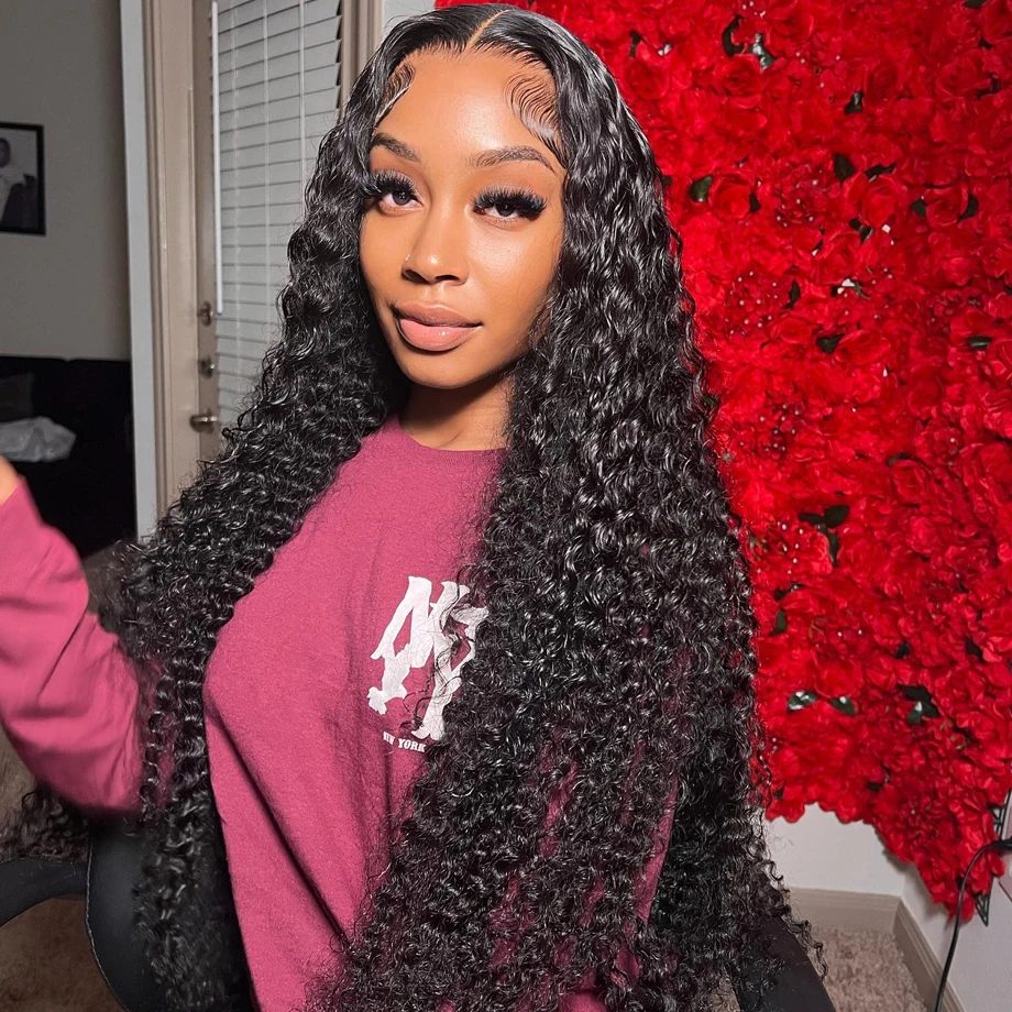 Top Trends: 30 Inch Deep Wave Frontal Wig 13x6 Hd Lace Front Wig Water Wave 13x4 Lace Front Wig Brazilian Curly Wig Glueless Wig Human Hair Shoppable Styles