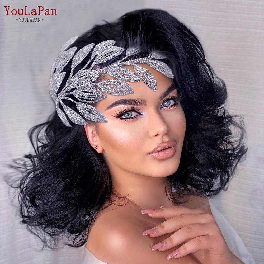 Top Trends: YouLaPan HP452 Rhinestone Leaf Bridal Comb Wedding Hair Accessories Bride Headwear Tiara Headband Women Headdress For Party Shoppable Styles