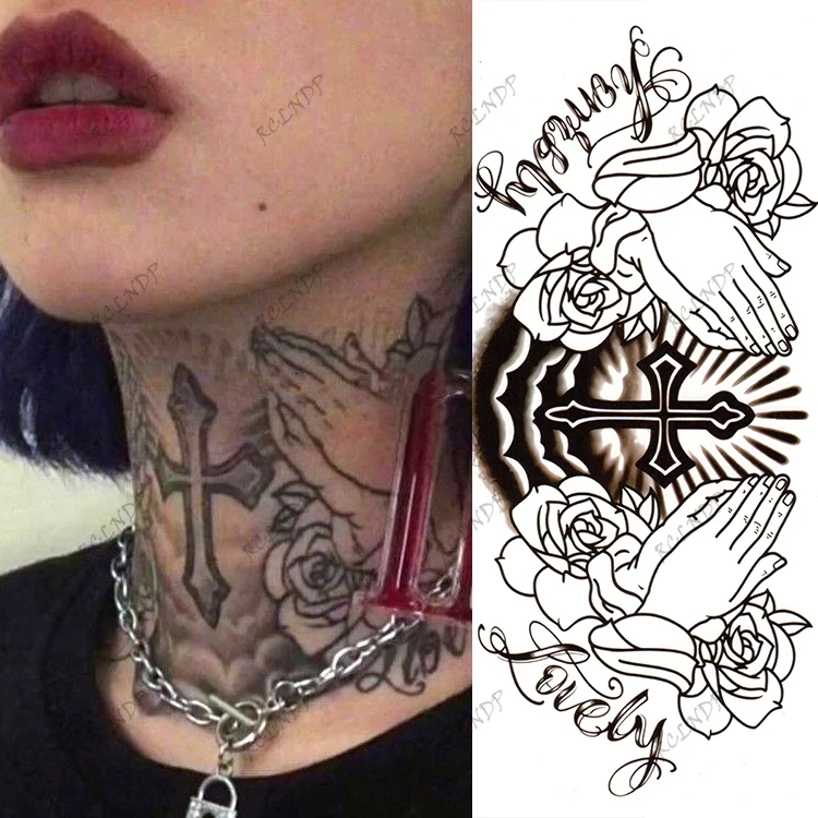 Top Trends: Waterproof Temporary Tattoo Sticker Satan Lucifer Circle Steering Fake Tatto Flash Tatoo Gothic Hand Back Art For Boy Women Men Shoppable Styles - Image 6