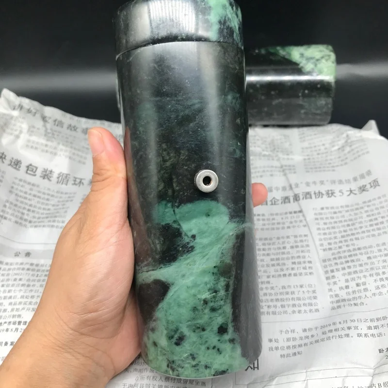 Top Trends: Natural Tibetan Jade Medicine Wang Shi Water Cup Thermos Cup With Magnetic Health Care Tea Cup Shoppable Styles