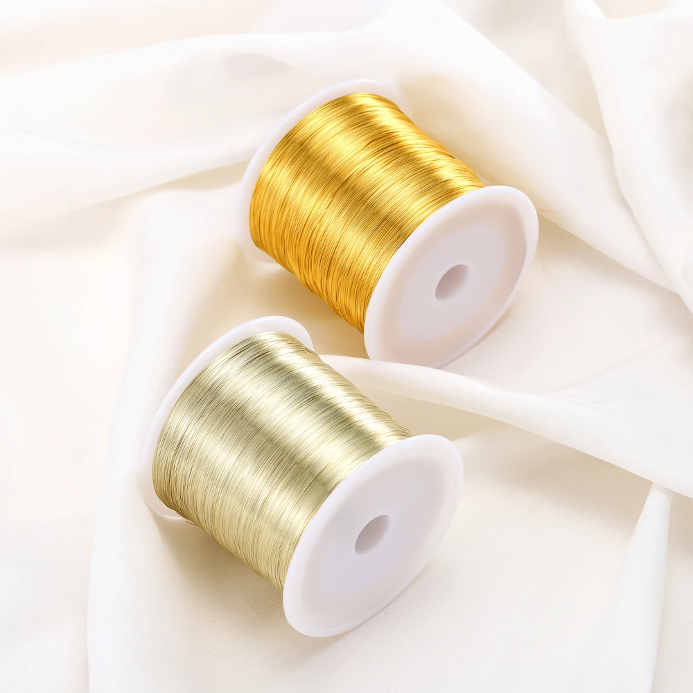 Top Trends: 5Meters 0.2-1.0mm 14K / 18K Gold Plated Copper Wire For DIY Jewelry Making Supplies Jewellery Accessories Beads Materials Wire Shoppable Styles