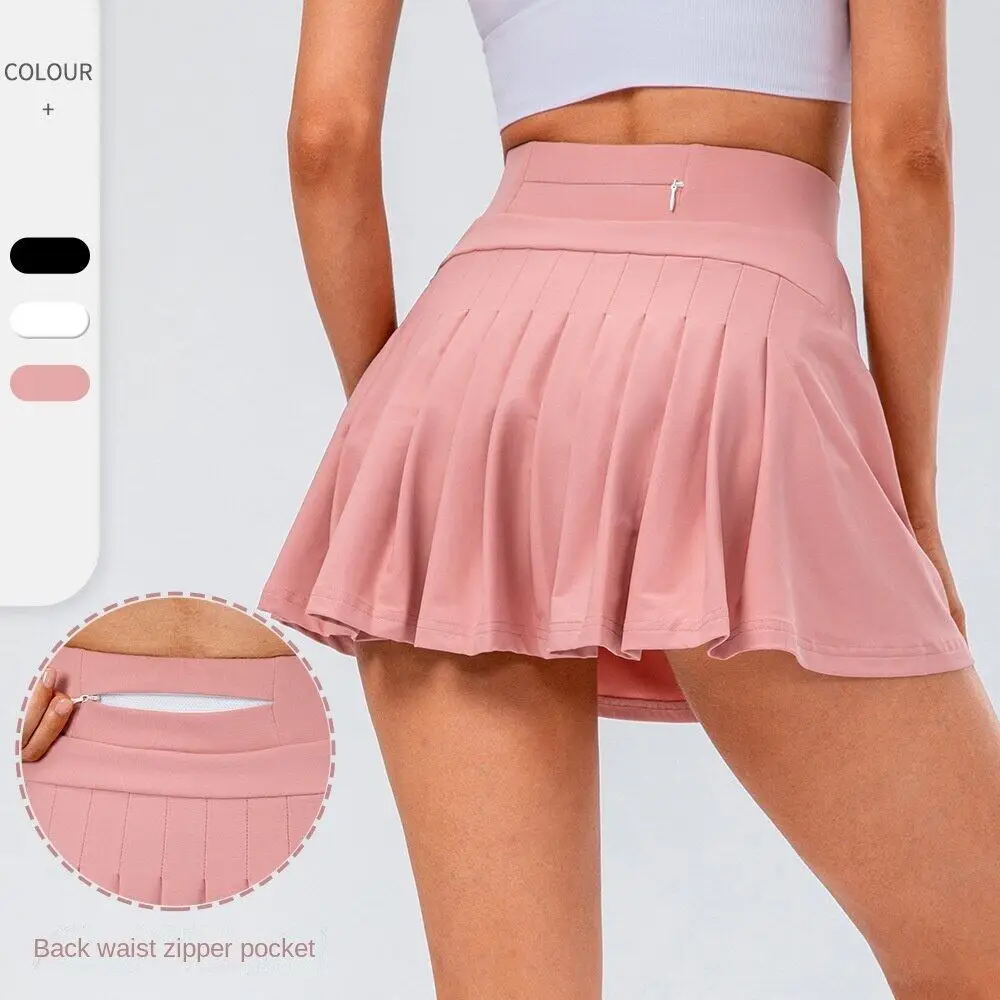 Top Trends: Mini Golf / Tennis Pleated Skirt With Shorts Pockets Athletic Skort Women's High Waist Korean Style For School Girl Uniform Shoppable Styles - Image 2