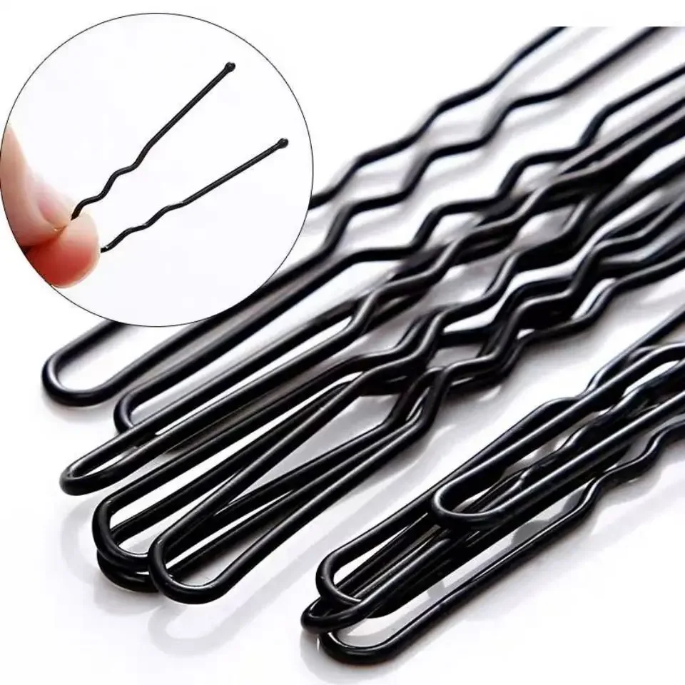 Top Trends: 4 / 6cm Black Hair Clips Bobby Pins Simple Metal BB Hairpins Barrettes Fashion Invisible Waved Hairgrips Bridal Fixed Headwear Shoppable Styles - Image 3