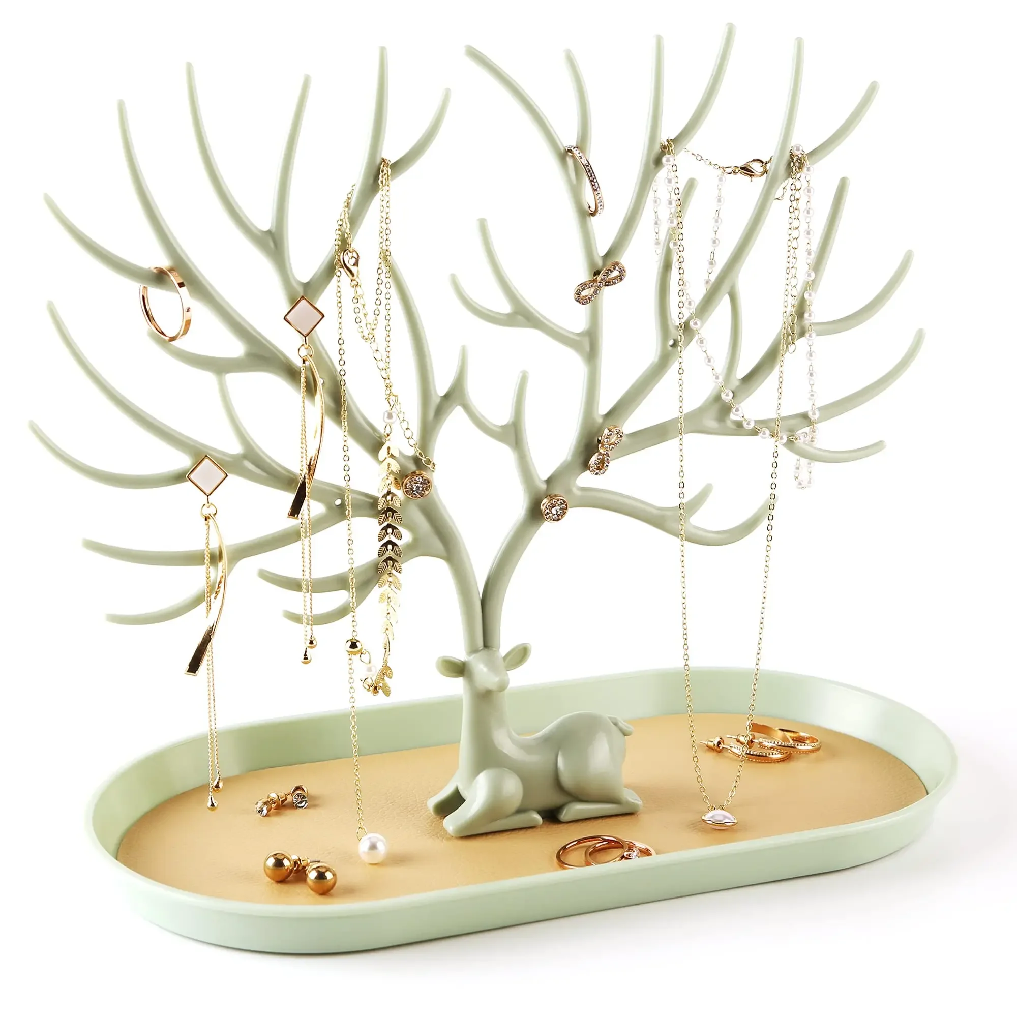 Top Trends: Jewelry Display Stand Tray Tree Storage Racks Cases Deer Earrings Necklace Ring Bracelet Jewelry Organizer Holder Make Up Decor Shoppable Styles