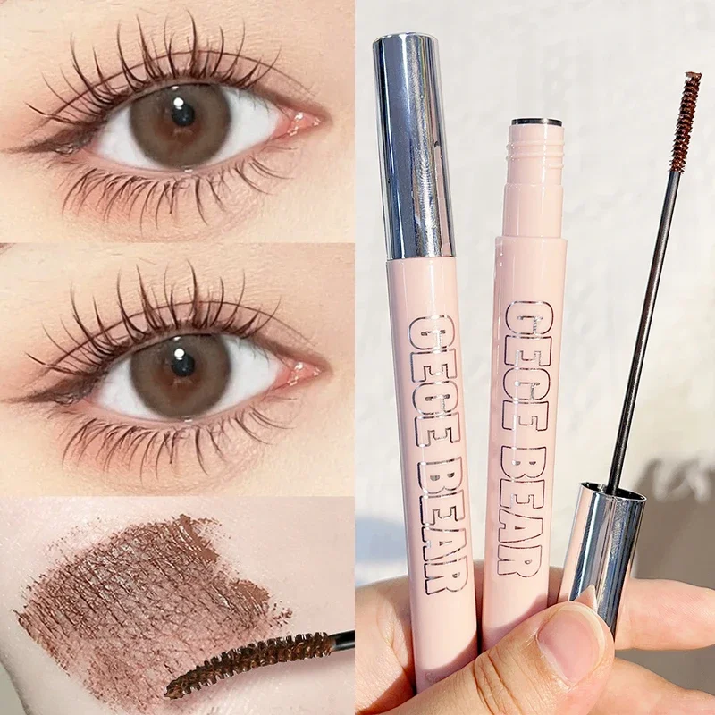 Top Trends: Ultra-Fine Small Brush Mascara Lengthen Eyelashes Curling Thick Waterproof Natural Black Brown Lashes Extension Korean Cosmetics Shoppable Styles