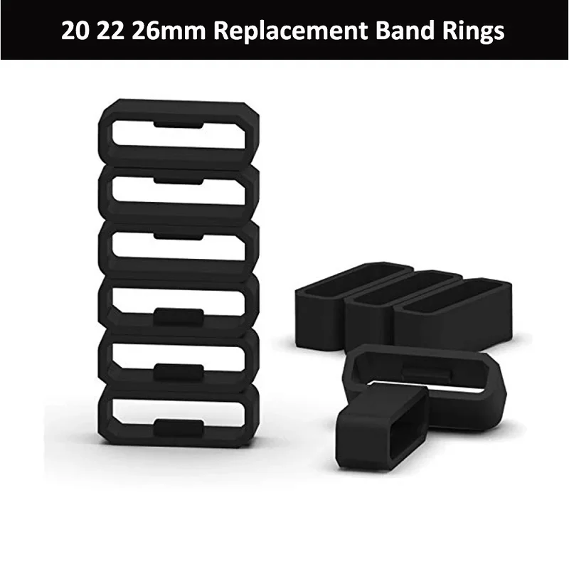 Top Trends: Silicone Band Keeper For Garmin Fenix7 7X 6X 6 5x 5 5S 6S 7S Strap Rubber Loop Forerunner 935 / 645 Watch Buckle Accessories Shoppable Styles