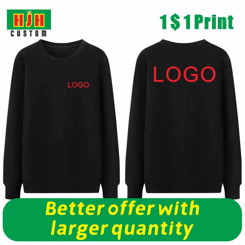 Top Trends: Your OWN Design Brand Logo / Image Customized Embroidery LOGO Print Men's And Women's DIY Sweatshirt Casual Fashion Top New 2023 Shoppable Styles