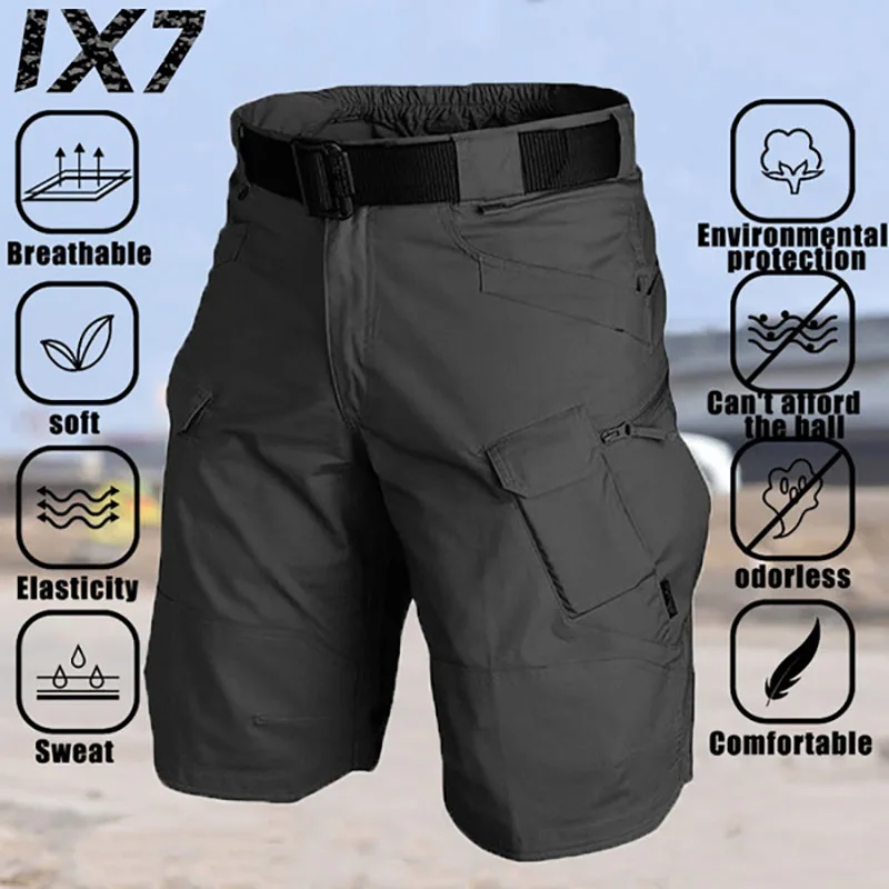 Top Trends: Brand Men&#039;s Urban Military Cargo Shorts Outdoor Waterproof Wear-Resistant Tactical Shorts Multi-pocket 2023 Casual Summer Pants Shoppable Styles