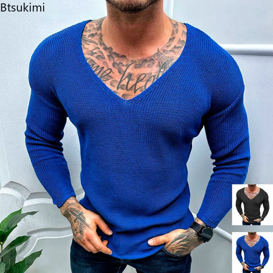 Top Trends: 2023 Men&#039;s Summer Casual Patchwork Hollow Out Knit Tees Round Neck Thin Long Sleeve Tops Streetwear Loose Male Basic Pullovers Shoppable Styles