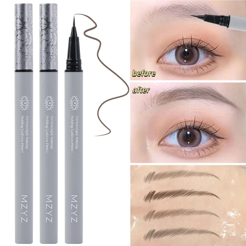 Top Trends: Ultra Fine Water Liquid Eyebrow Pencil Waterproof Lasting No Blooming Eyeliner Lying Silkworm Sweat-proof Eyebrow Pen Makeup Shoppable Styles - Image 2