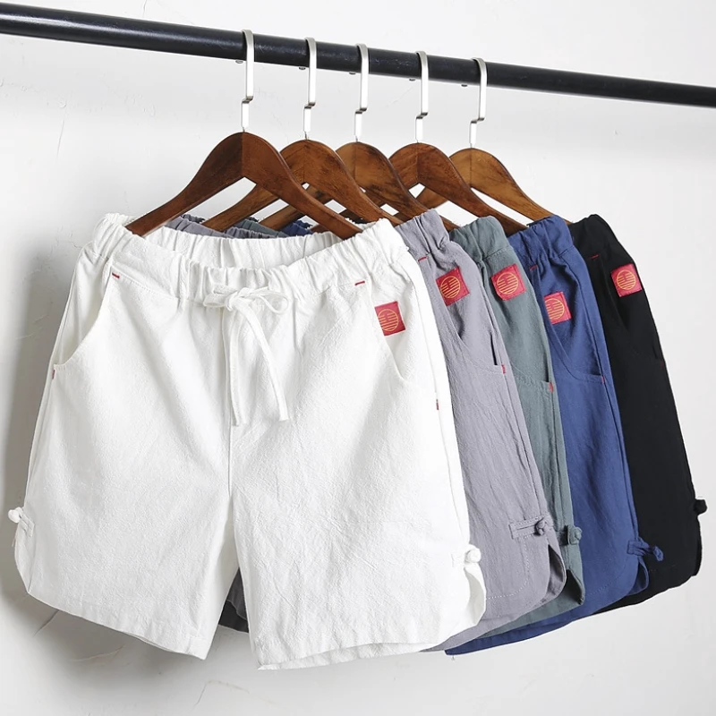 Top Trends: Men's Casual Drawstring Solid Short Pants Comfortable Cotton Linen Board Shorts Male Clothing Gym Running Shorts Shoppable Styles