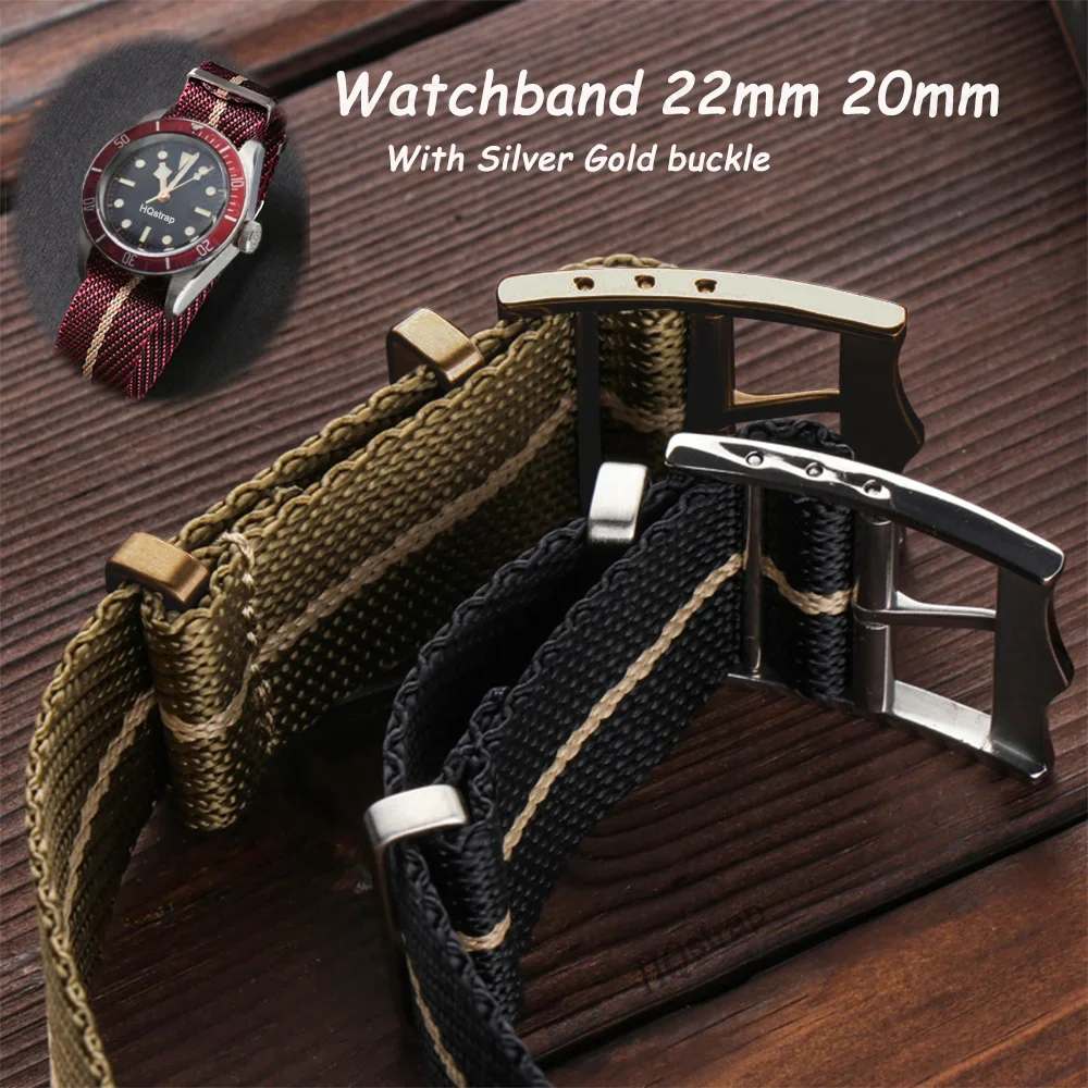 Top Trends: Canvas Nylon Band 22mm 20mm Wristband Watch Band Universal Strap For Seiko Watchband For Rolex Bracelet Belt Watch Accessories Shoppable Styles