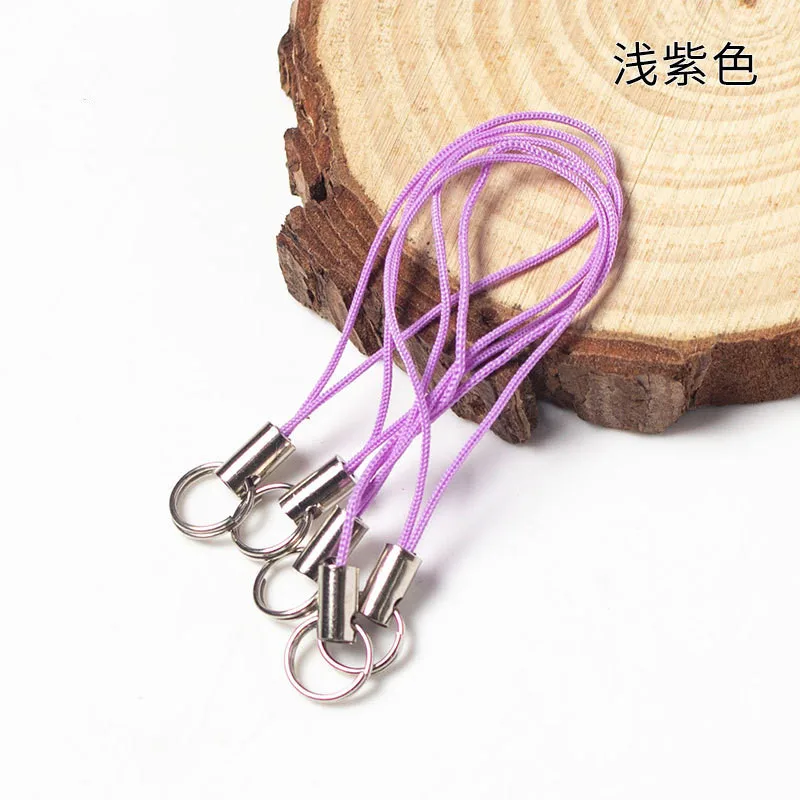 Top Trends: 50 / 100pcs Keychains Cord With Jump Ring Lanyard Lariat Strap Rope DIY Keyring Pendant Crafts Jewelry Making Supplies Wholesale Shoppable Styles - Image 6