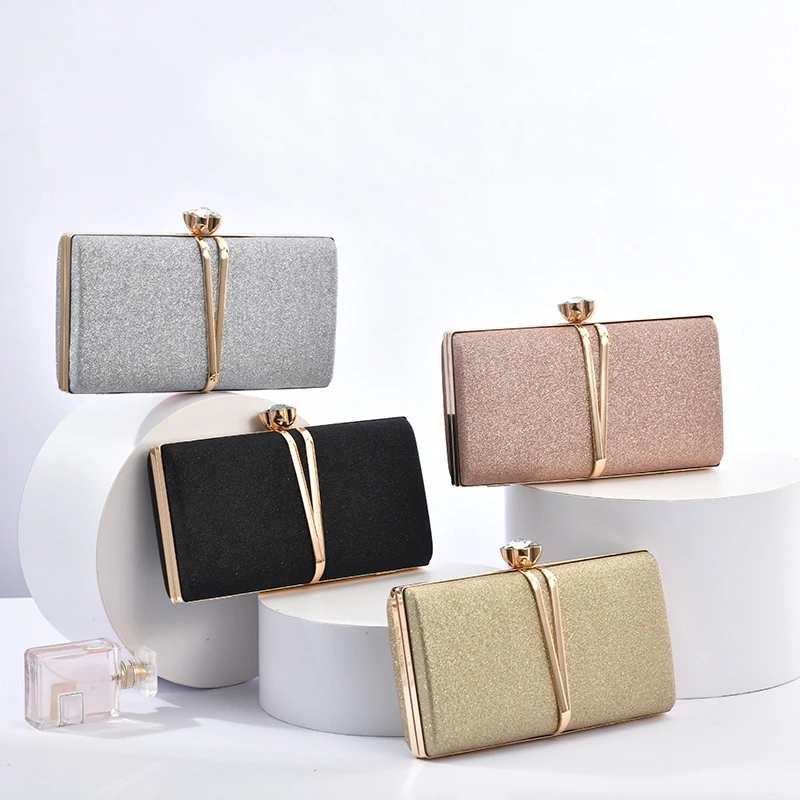 Top Trends: Sequin Women Clutch Bag Fashion Evening Bag Purse And Handbag Wedding Party Diamond Luxury Designer Bag Female Gold Shoulder Bag Shoppable Styles