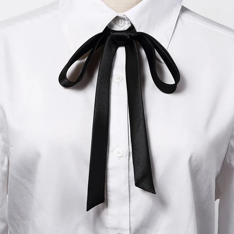 Top Trends: Korean Small Tie Bowtie College Style School Uniform Shirt Accessories Men&#039;s Women&#039;s Long Section Streamers Collars Flowers Shoppable Styles