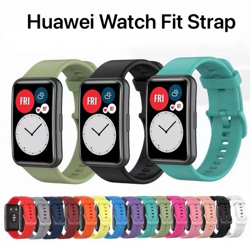 Top Trends: Silicone Strap For Huawei Watch Fit Original Smartwatch Replacement Band Belt Watch Accessories For Huawei Watch Fit New Corre Shoppable Styles