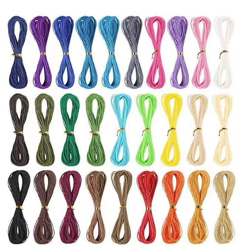 Top Trends: 66Meters / lot 1mm Wax Thread Cotton Cord Wax Coated Strings For Braided Macrame Sewing Tools DIY Crafts Jewelry Bracelets Making Shoppable Styles