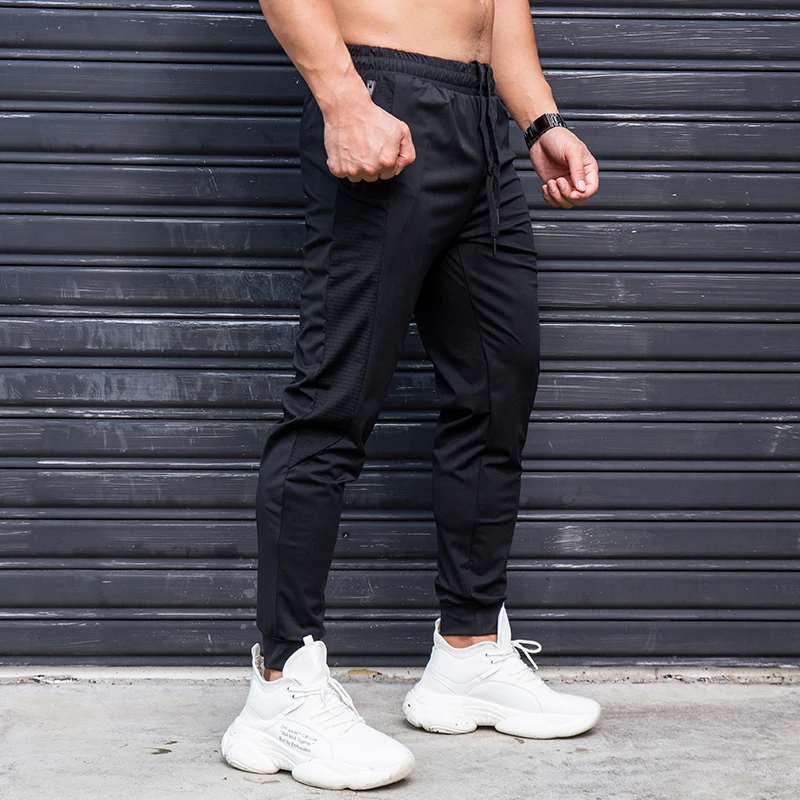 Top Trends: Elasticity Men Running Pants Casual Sweatpants With Zipper Pockets Training Jogging Fitness Trousers Gym Workout Sport Pants Shoppable Styles - Image 5