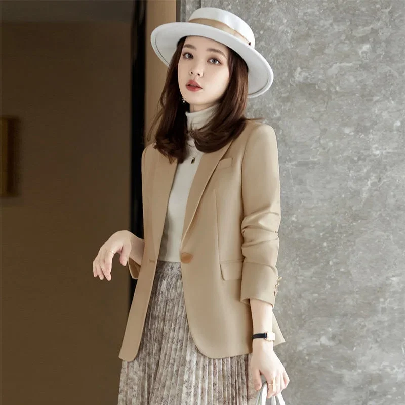 Top Trends: （with Lining）Spring And Autumn New Women's Suit Jacket Slim Professional Small Suit Shoppable Styles