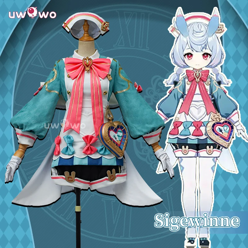 Top Trends: UWOWO Collab Series: Game Genshin Impact Sigewine Cosplay Costume Full Set Halloween Carnival Costumes Shoppable Styles