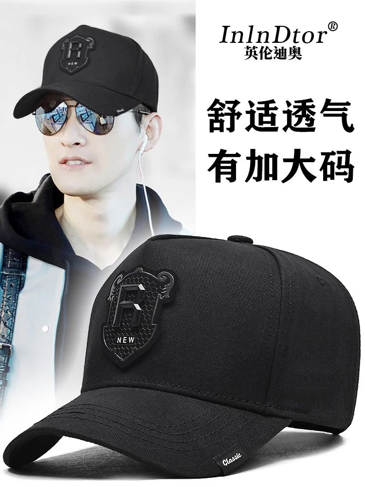 Top Trends: InlnDtor Big Head Circumference High Top Hat Men's Four Seasons Show Face Small Baseball Cap Round Face Sun Protection Visor Cap Shoppable Styles