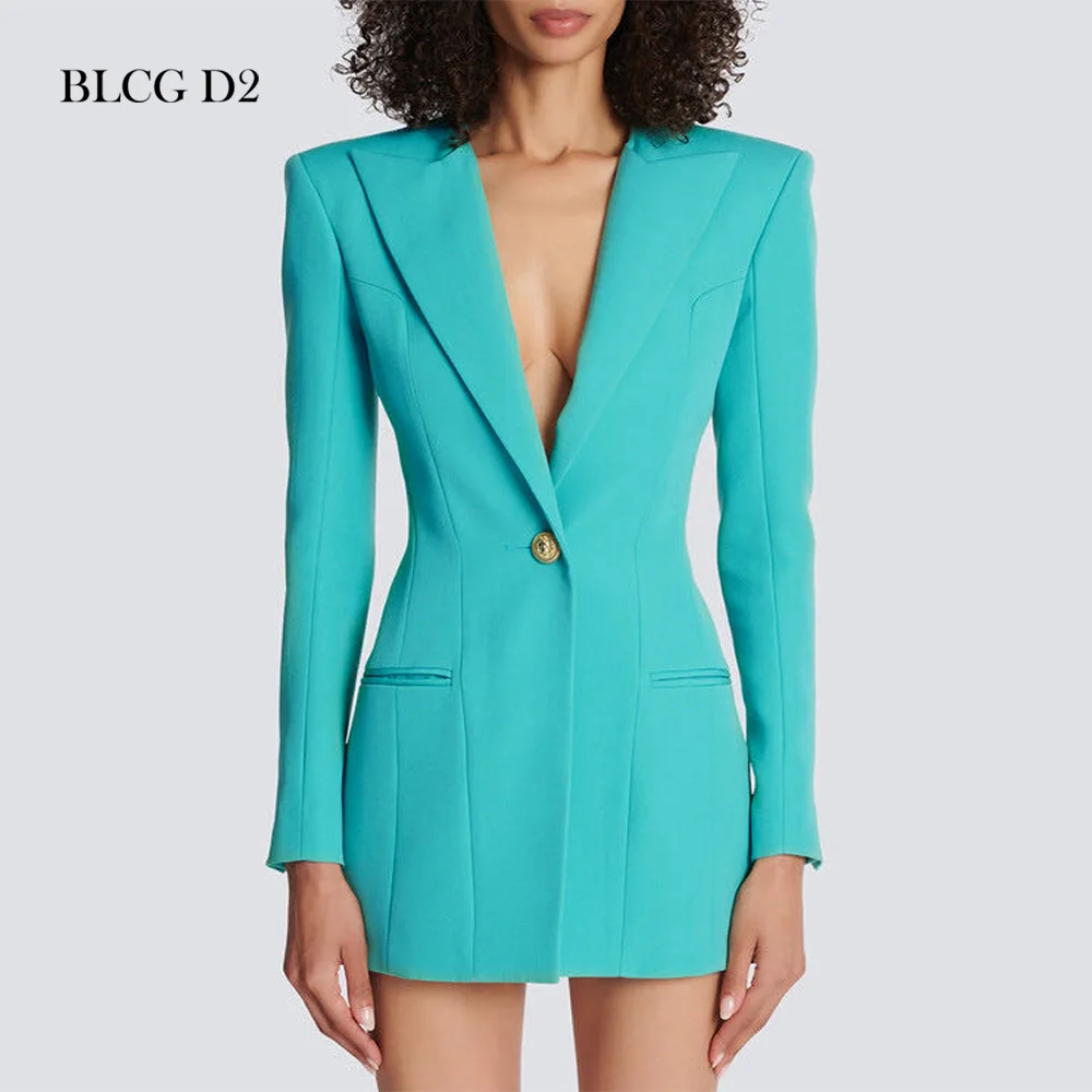 Top Trends: BLCG D2 Long Blazer Dress For Women 2023 Black Women's Blazer Tailoring Korean Dongdaemun High Quality Clothing BL01537 Shoppable Styles