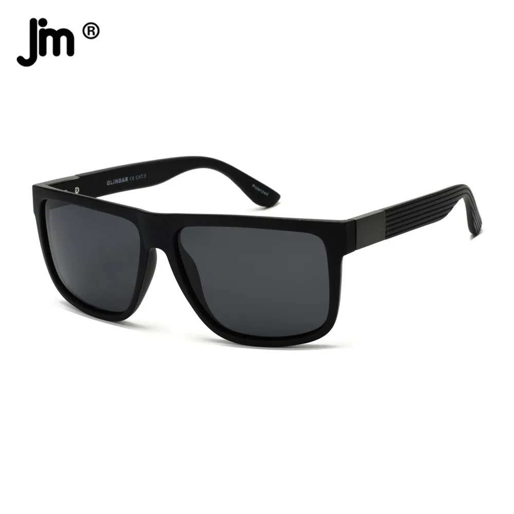 Top Trends: JM Vintage Square Men Women Sunglasses Polarized Striped Legs Metal Decoration UV400 Shoppable Styles