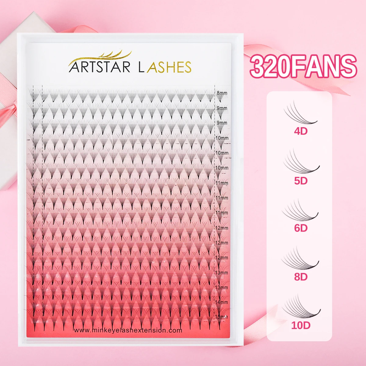 Top Trends: ARTSTRA Premade Volume Fans Lash Extensions 4D / 5D / 6D / 8D / 10D 320 Fans Ultra Dark Pointy Base Soft Natural Individual Lashes Shoppable Styles