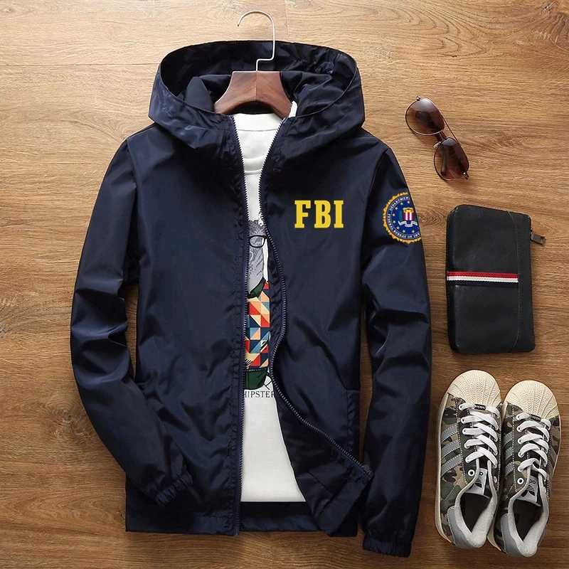 Top Trends: Sunscreen Waterproof FBI Shield Casual Jackets Ultra Light Men's Summer Hooded Jacket Super Thin Windbreaker Packable Skin Coat Shoppable Styles