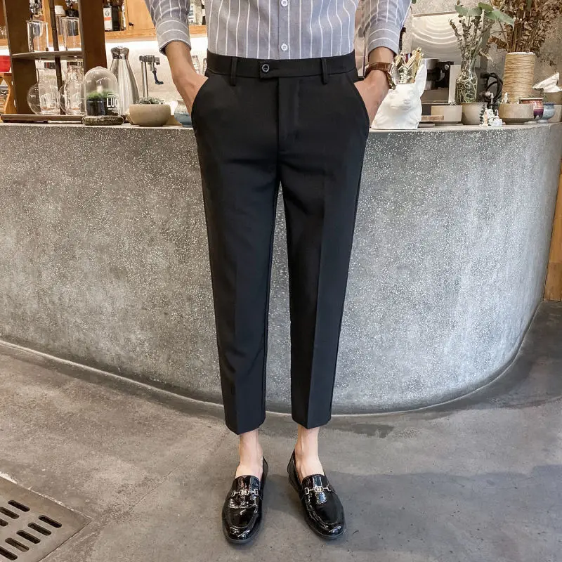 Top Trends: 2023 New Spring And Autumn Seasons Trendy Men's Fashion Draping Straight Fit High Waist Side Button Design Sense Men's Pants Shoppable Styles