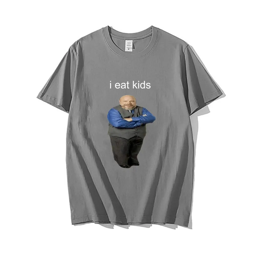 Top Trends: Bertram Eats Kids Funny Brand Men Women T-shirt I Eat Kids Tees Man Pure Cotton Tops Short Sleeve New Black Casual Loose Tshirt Shoppable Styles - Image 4