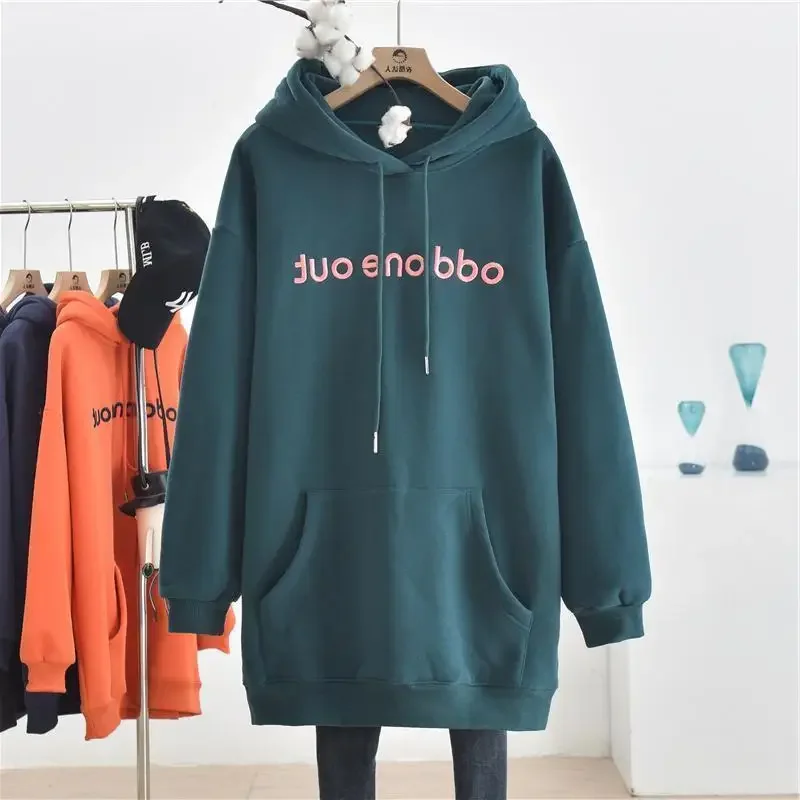 Top Trends: Autumn And Winter New Simplicity Versatile Temperament Women&#039;s Clothing Fashion Drawstring Letter Printing Long Sleeve Hoodie Shoppable Styles