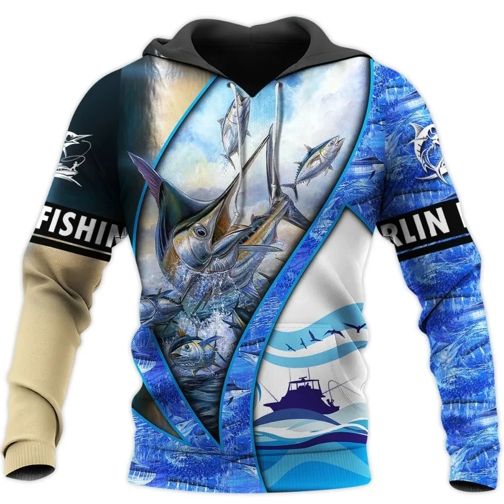 Top Trends: Funny Tuna Fishing 3D All Over Printed Mens Hoodies Harajuku Streetwear Hoodie Unisex Casual Pullover Autumn Jacket Tracksuits Shoppable Styles