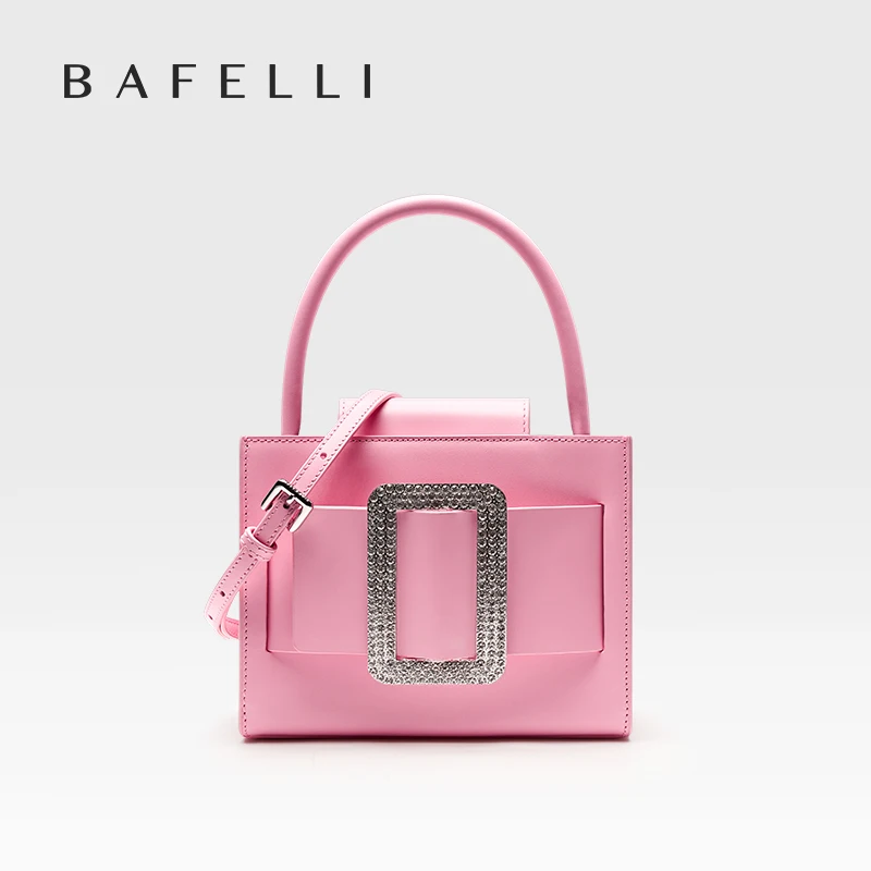 Top Trends: BAFELLI 2023 NEW WOMEN&#039;S FASHION PINK EVENING HANDBAG SHOULDER BOXY BAG CASUAL PURSE LUXURY BRAND DESIGNER LEATHER TREND LADY Shoppable Styles