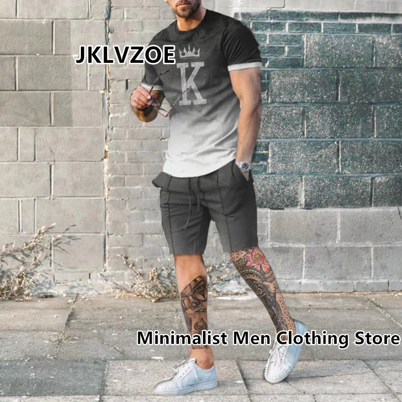 Top Trends: Summer Men Sets Shorts Outfits Male Clothing Street T Shirt Two Piece Smile 3D Print Casual Tracksuit Oversized Beach Sportwear Shoppable Styles - Image 6