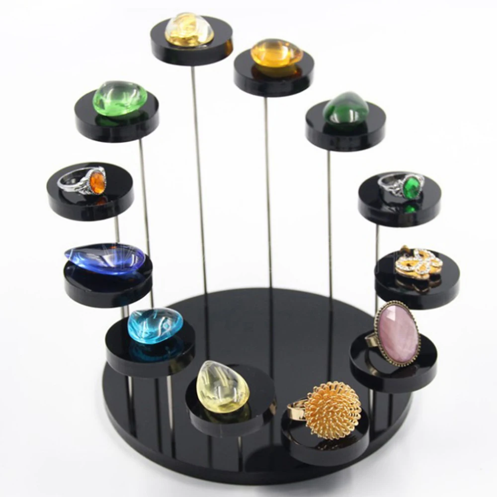 Top Trends: Hot Jewelry Display Stand Multi-Layers Acrylic Rings Gemstone Show Jewellery Holder Rack Mini Anime Action Figure Storage Shelf Shoppable Styles