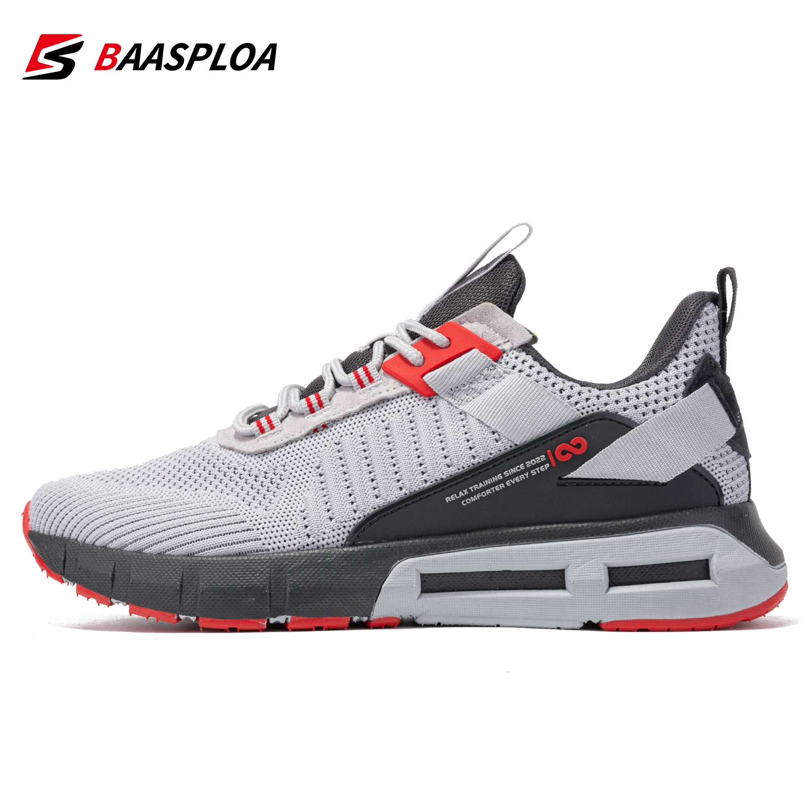 Top Trends: Baasploa Sneakers New Men Fashion Sneakers Breathable Walking Shoes Mesh Wear-resistant Casual Shoes Non-slip Gym Shoes For Men Shoppable Styles