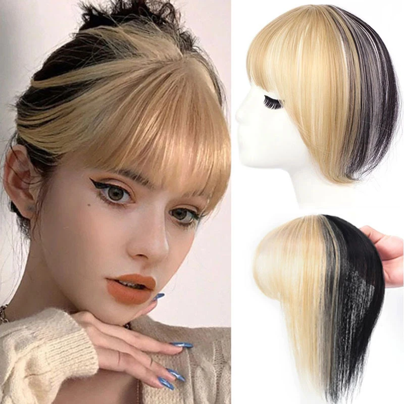 Top Trends: Short Synthetic Bangs Heat Resistant Hairpieces Hair Women Natural Short Fake Hair Bangs Hair Clips For Extensions Shoppable Styles