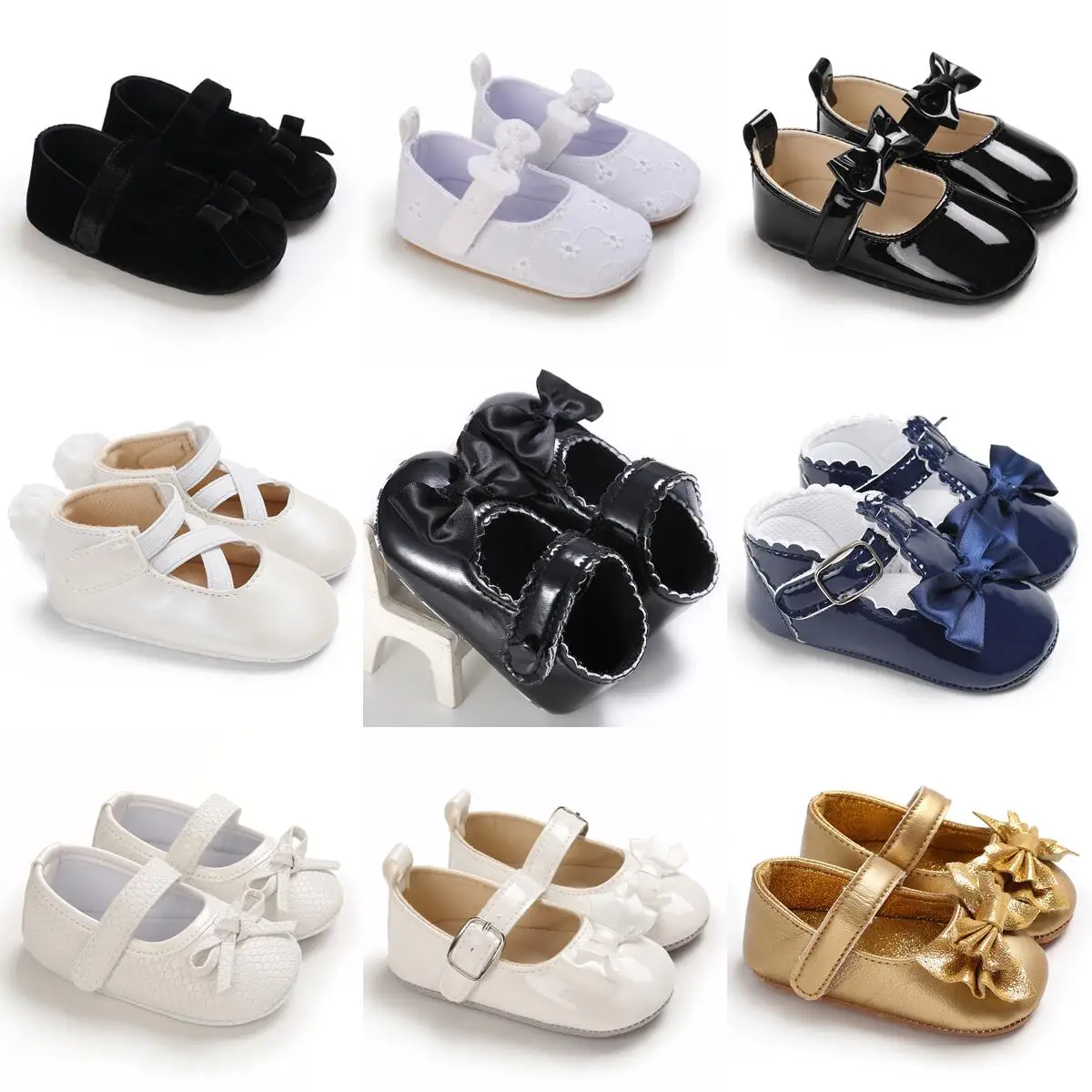 Top Trends: New Girls Baby Shoes Anti-skid PU Soft Sole Toddler Shoes Fashion Elegant Girls Princess Shoes The First Walking Shoes Shoppable Styles