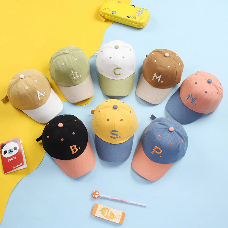 Top Trends: Spring Summer Letter Baby Baseball Cap Fashion Outdoor Sport Kids Sun Hat Adjustable Toddler Boys Girls Peaked Baby Turban Hats Shoppable Styles