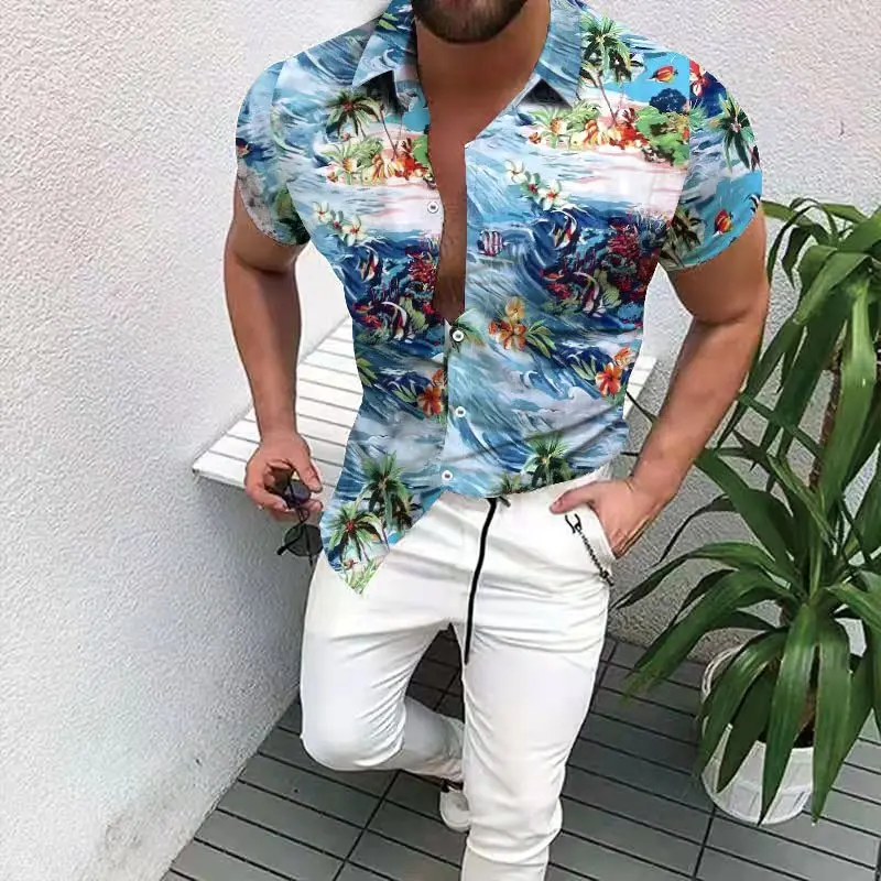 Top Trends: Summer Men&#039;s Hawaiian Tropical Shirts 3D Luxury Blouse Harajuku Men Short Sleeve Oversized Tops Tee Shirt Homme Camiseta Hombre Shoppable Styles