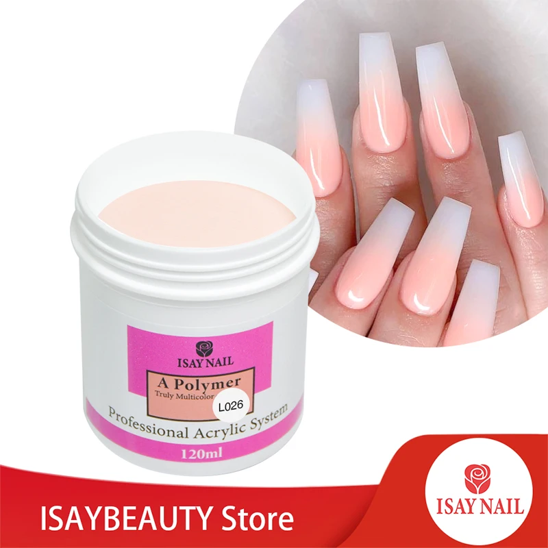 Top Trends: ISAYBEAUTY 120g Nail Acrylic Powder White Pink Clear Carving Crystal Polymer Builder Nails Extension Power Dipping Nail Polish Shoppable Styles