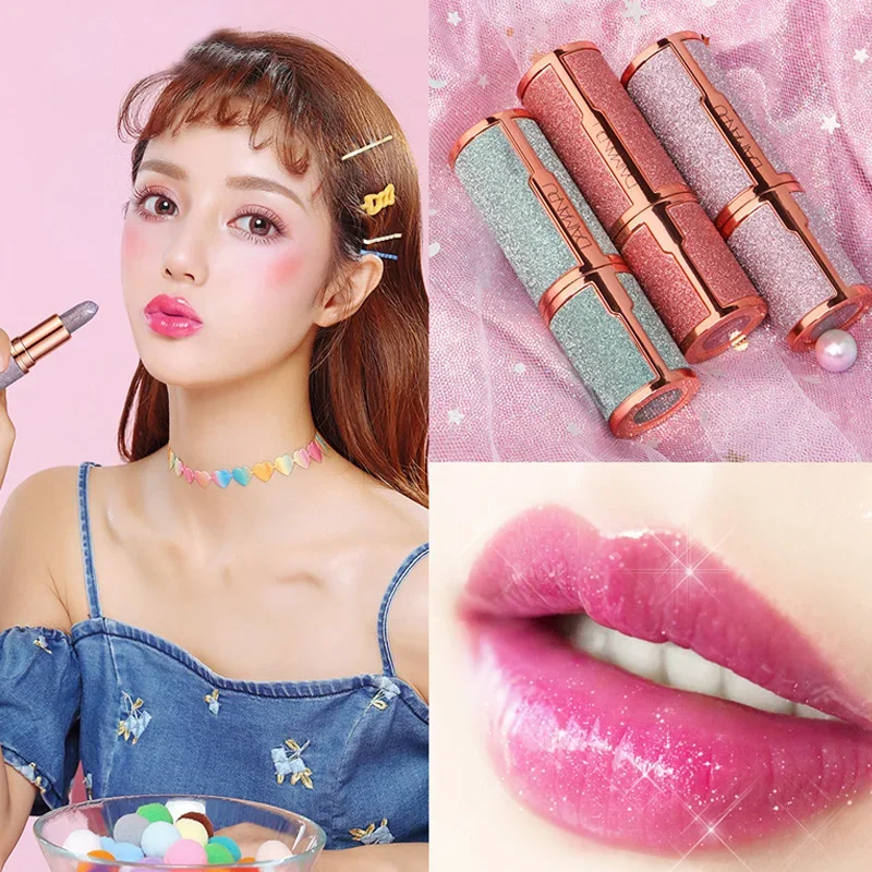 Top Trends: Glitter Matte Temperature Change Lipstick Waterproof Long Lasting Diamonds Lipsticks Non Stick Red Pink Lip Tint Makeup Cosmetic Shoppable Styles - Image 2