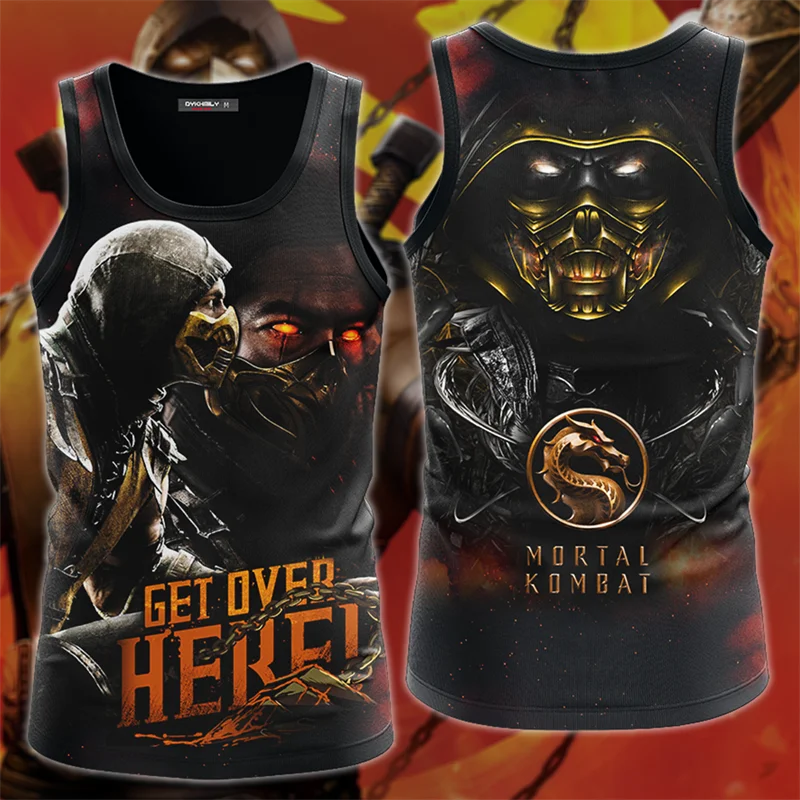 Top Trends: 3D Game Mortal Kombat Printed Tank Top Quick Drying Gym Clothing Men Vest Summer Sports Undershirt Harajuku Fashion Streetwear Shoppable Styles - Image 2