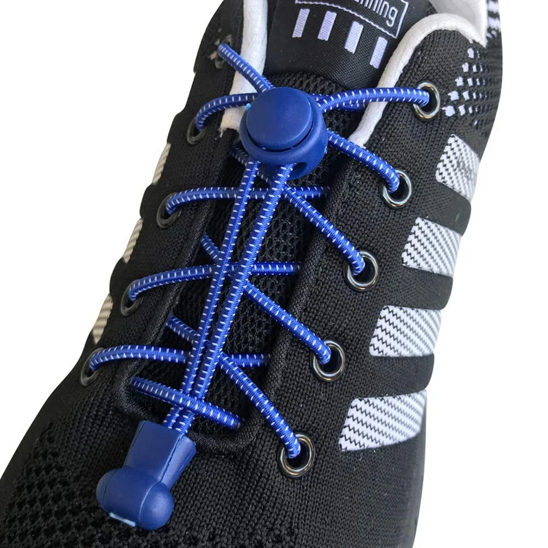 Top Trends: 1 Pair Round Shoelaces Elastic Lazy Laces Young Men And Women Convenient And Easy To Put On And Take Off No Tie Shoelace Shoppable Styles